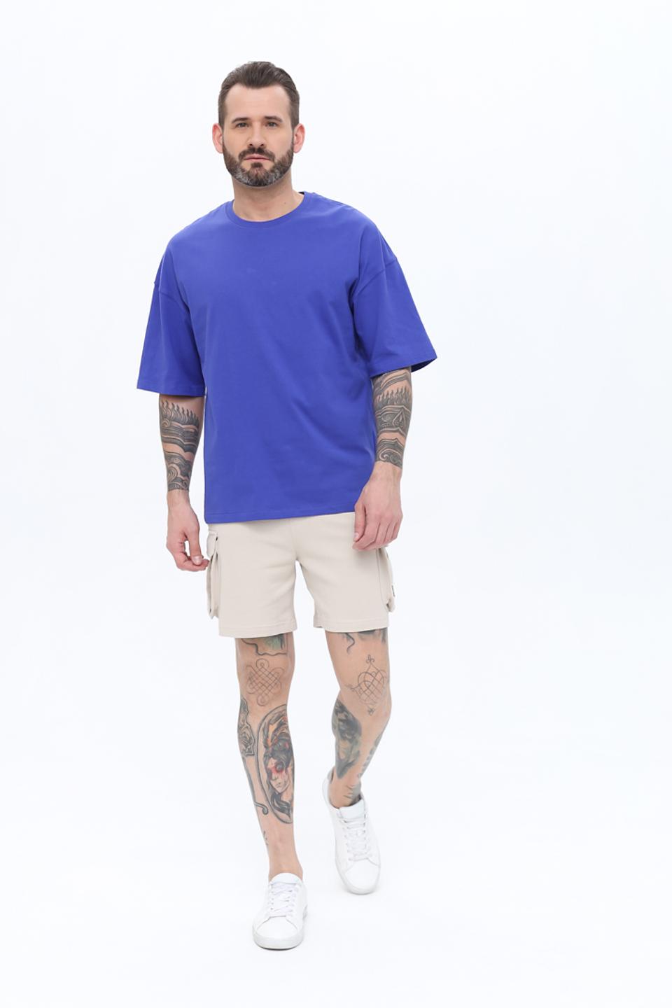 Футболка Alcott оверсайз синяя