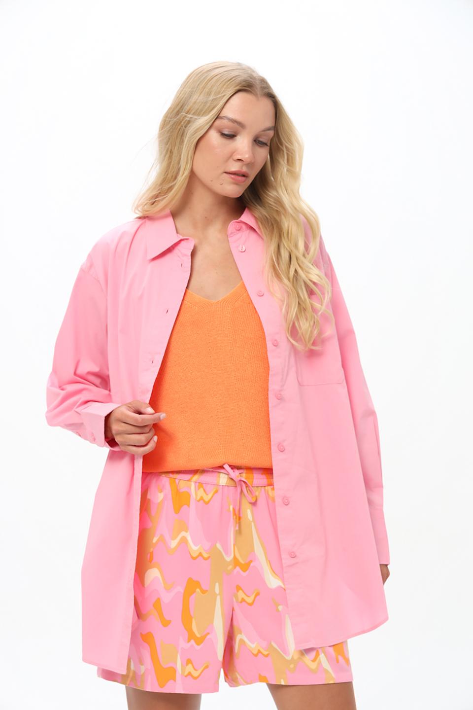 Рубашка Tom Tailor denim girl розовая