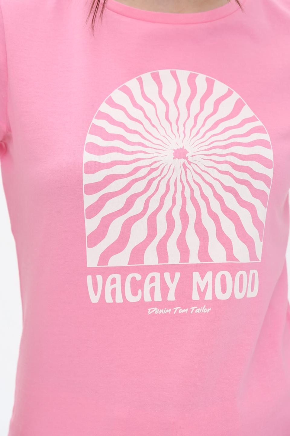 Футболка Tom Tailor denim girl розовая