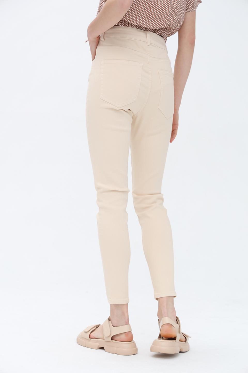 Джинсы Alcott скинни бежевые