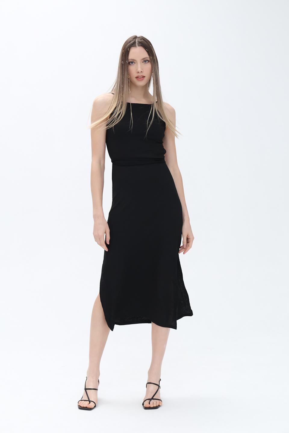 Платье Alcott на бретелях чёрное