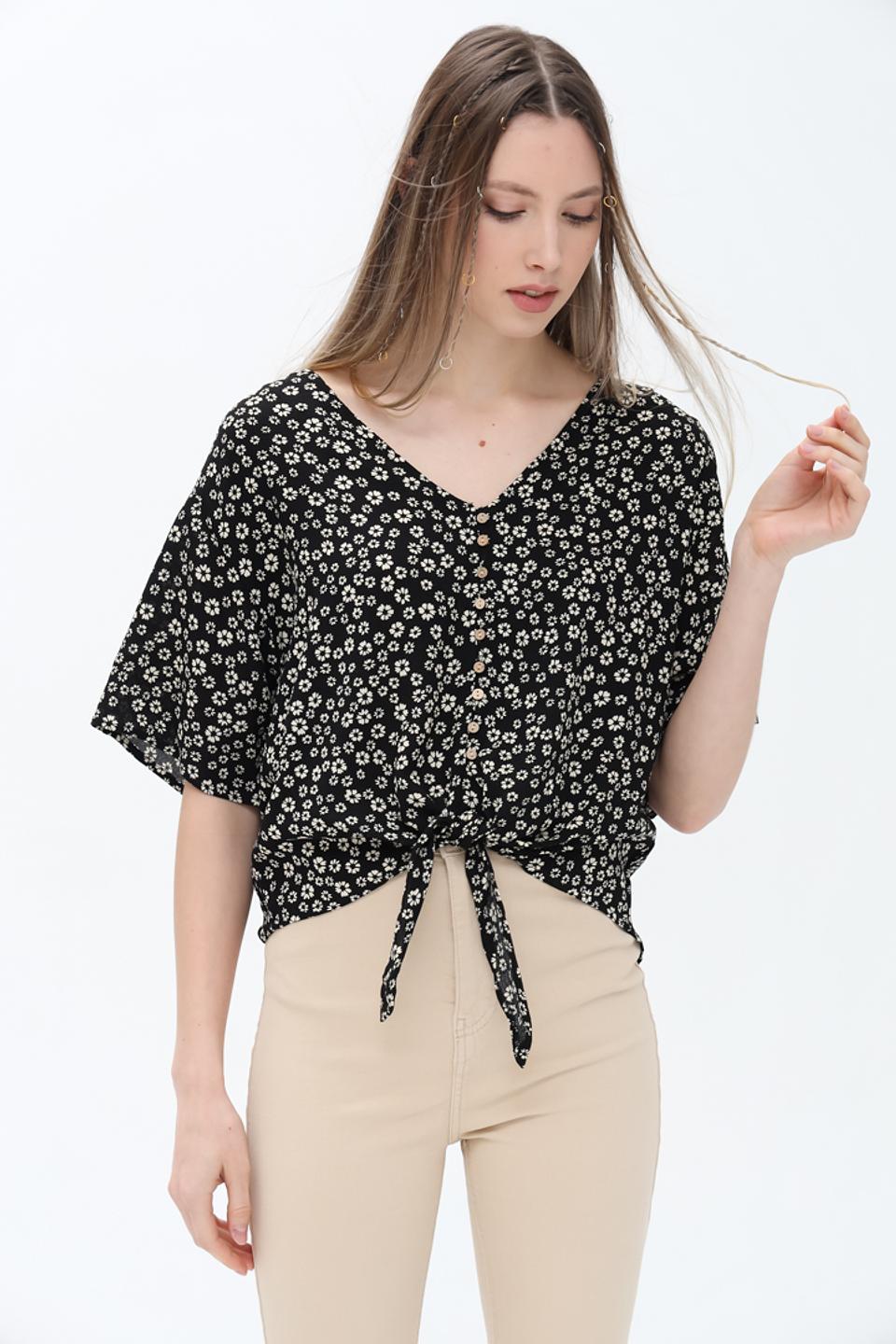 Блуза Alcott с цветочным принтом