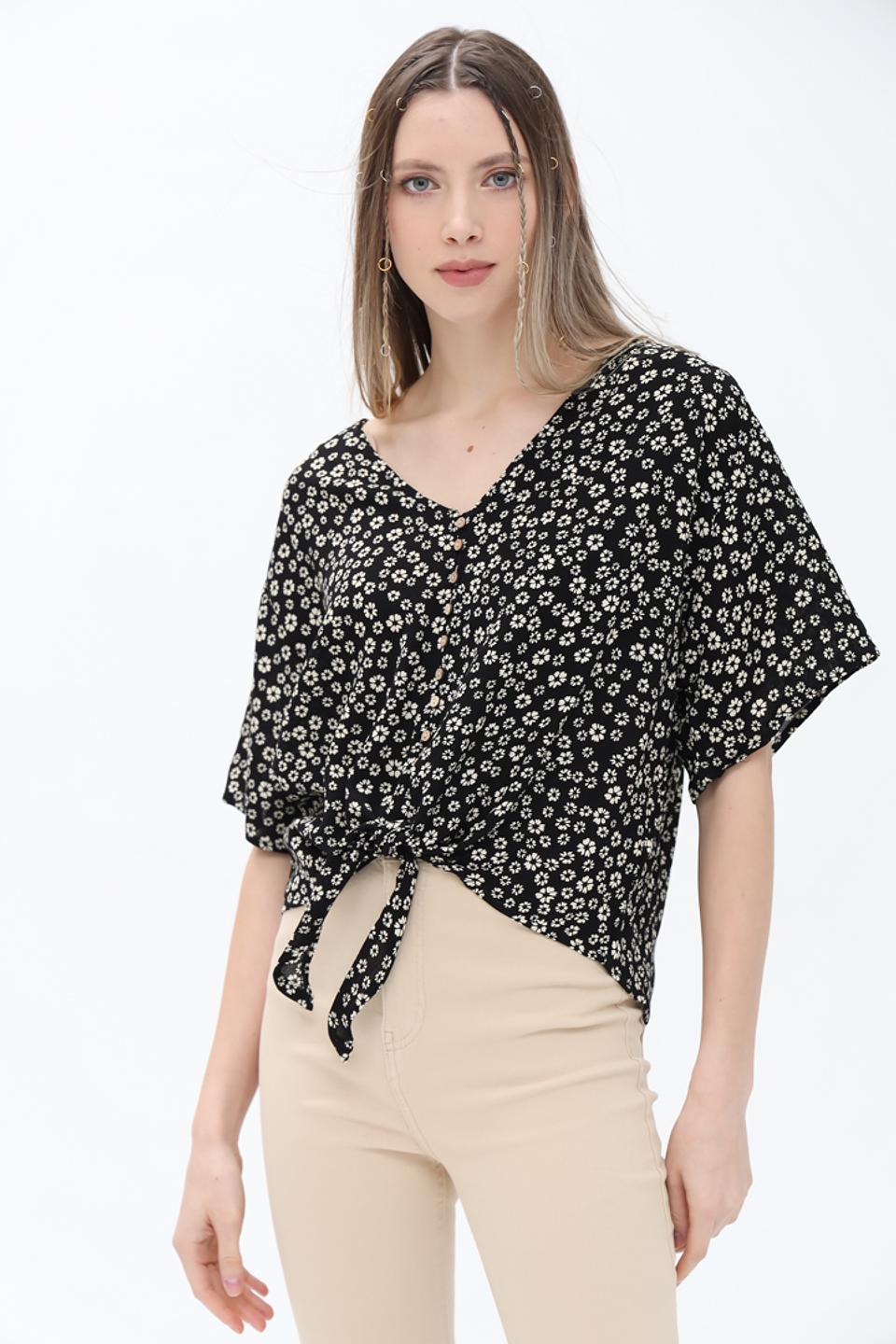 Блуза Alcott с цветочным принтом