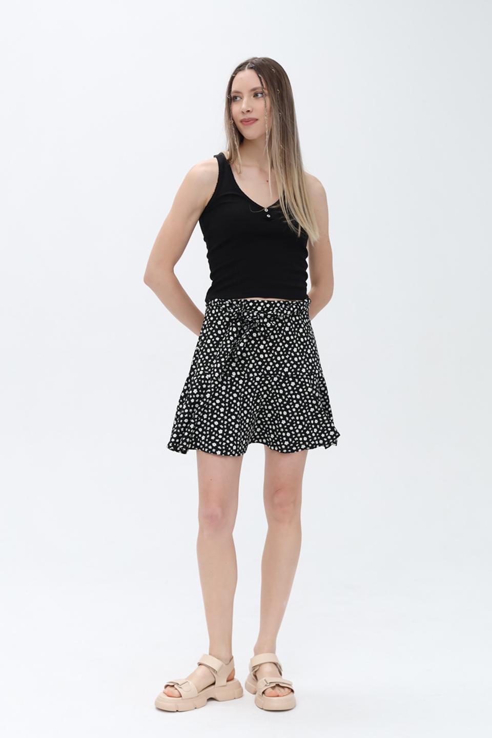 Топ Alcott женский черный на бретелях