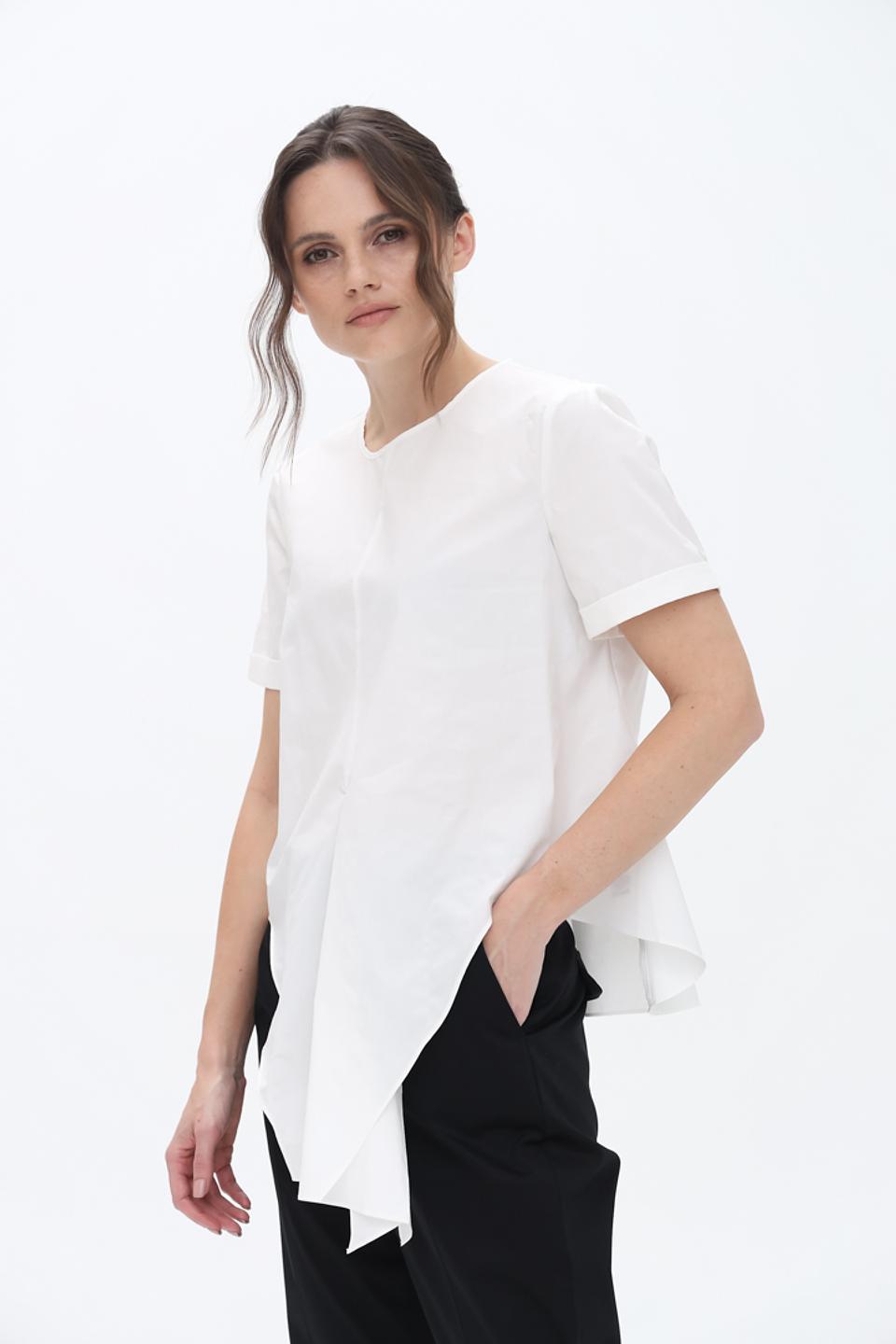 Блуза Apart женская белая асимметричная