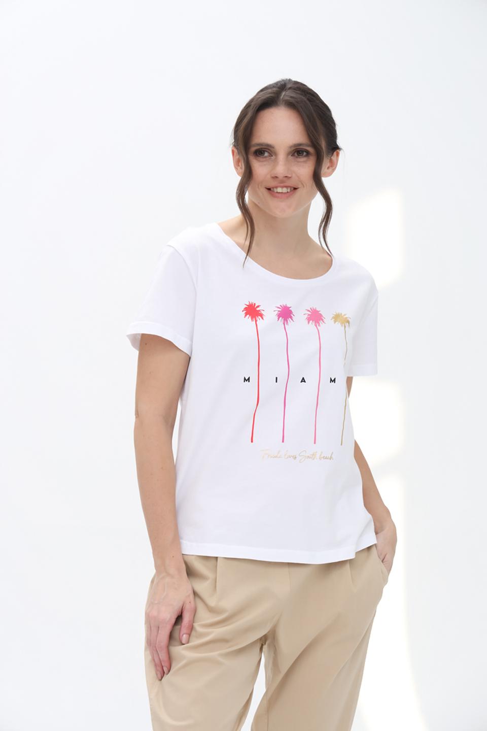 Футболка Frieda and Freddies Miami белый