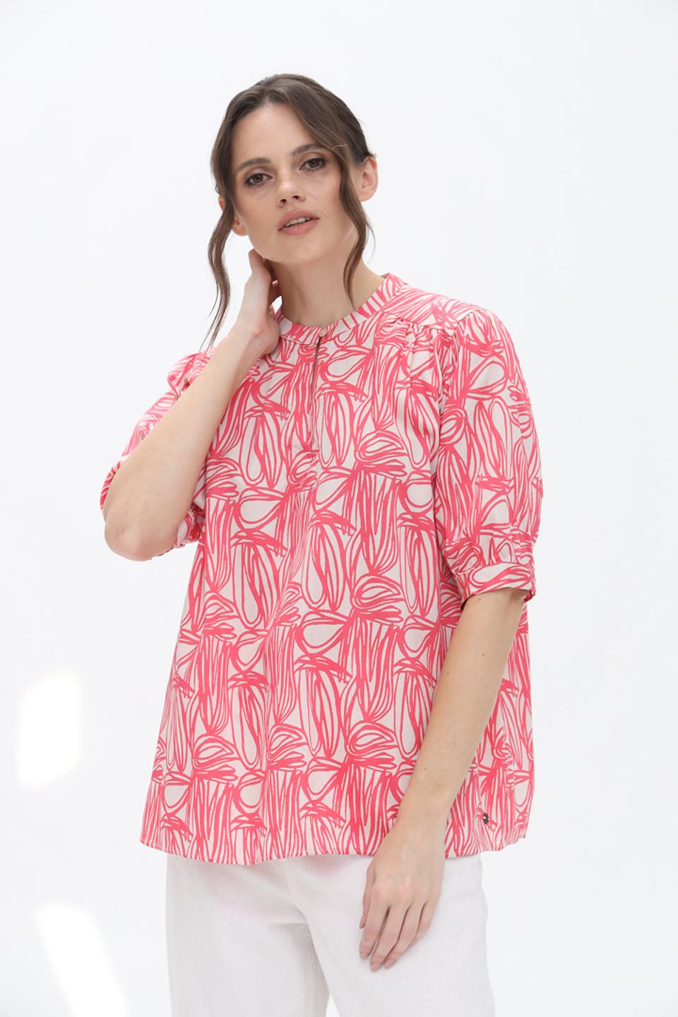 Блуза Bugatti с принтом