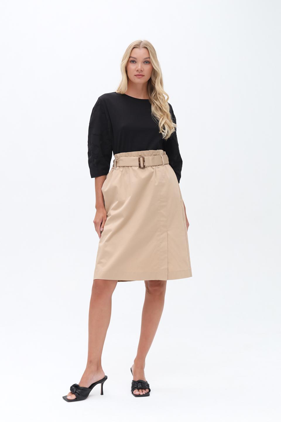 Юбка Gerry Weber бежевая с поясом