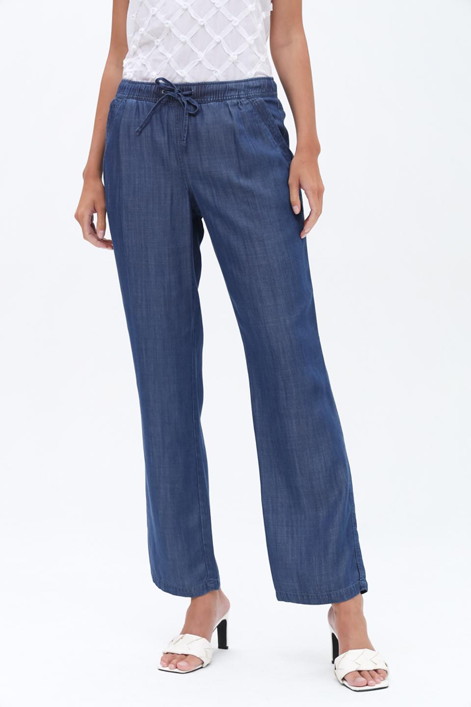 Джинсы Lebek прямого кроя синие