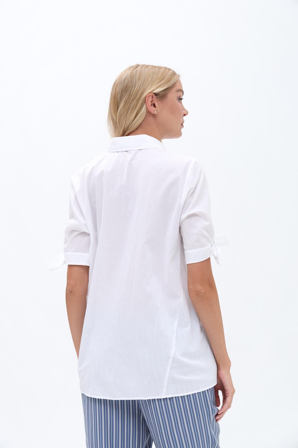 Рубашка SE Stenau с кругами белый