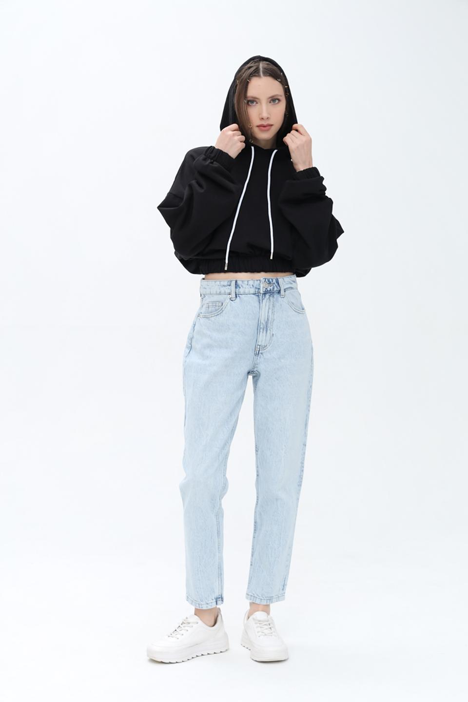 Джемпер Alcott черный с капюшоном