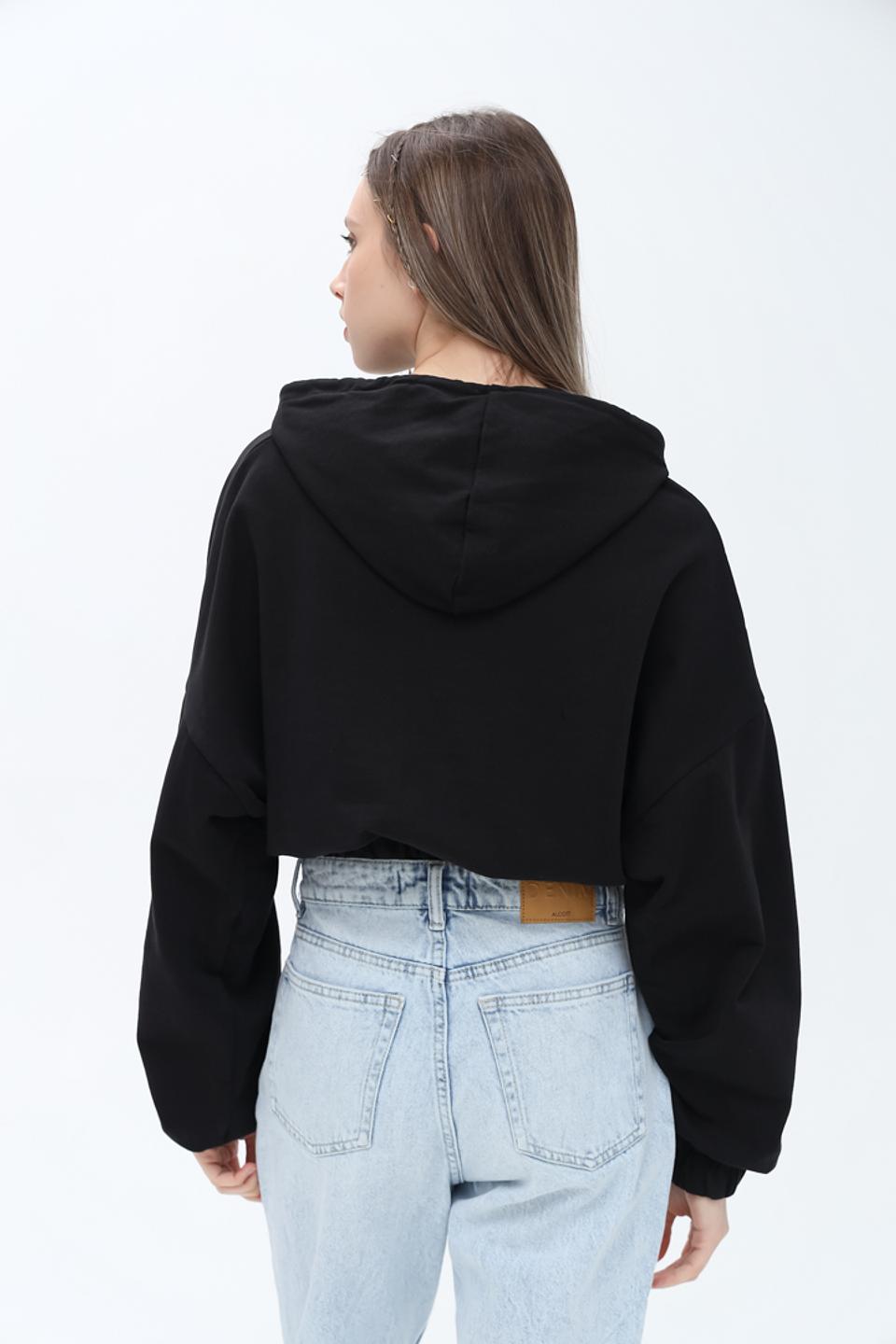 Джемпер Alcott черный с капюшоном