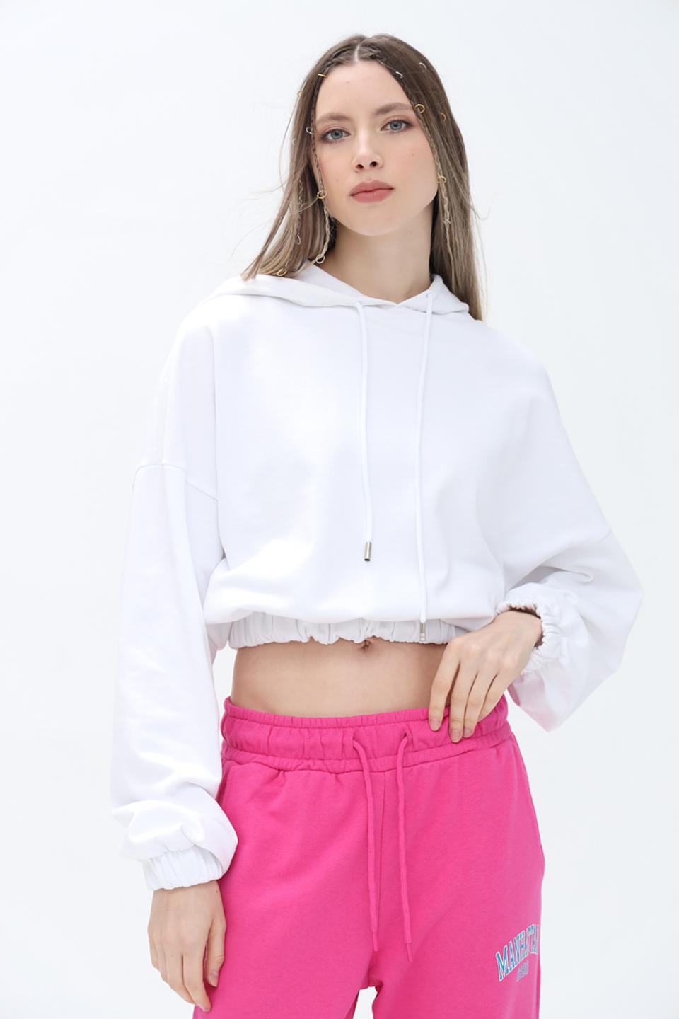 Джемпер Alcott женский белый с капюшоном