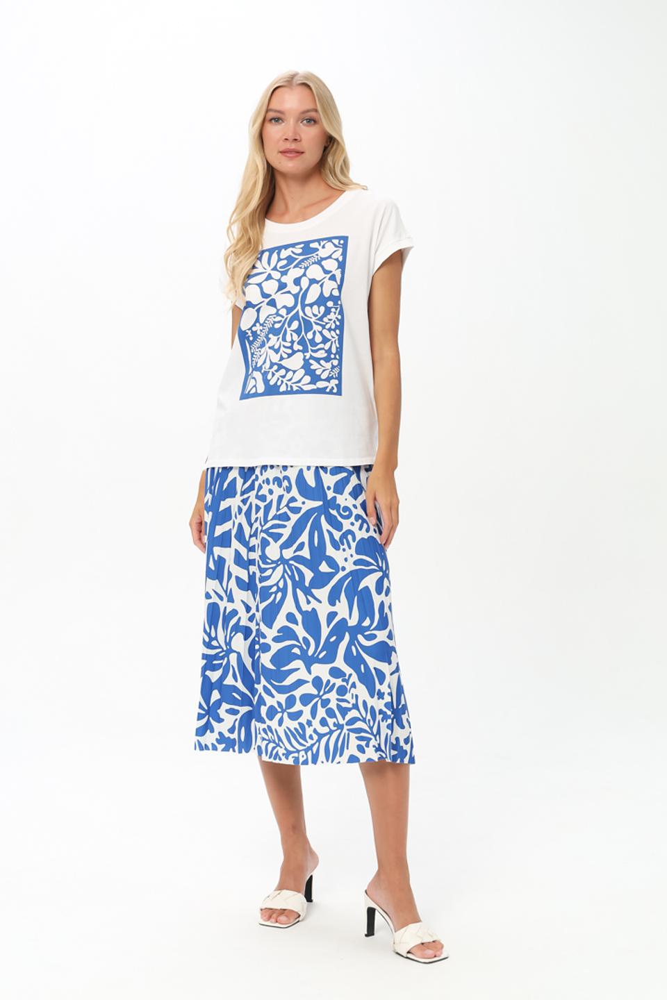 Юбка Oui с цветочным принтом