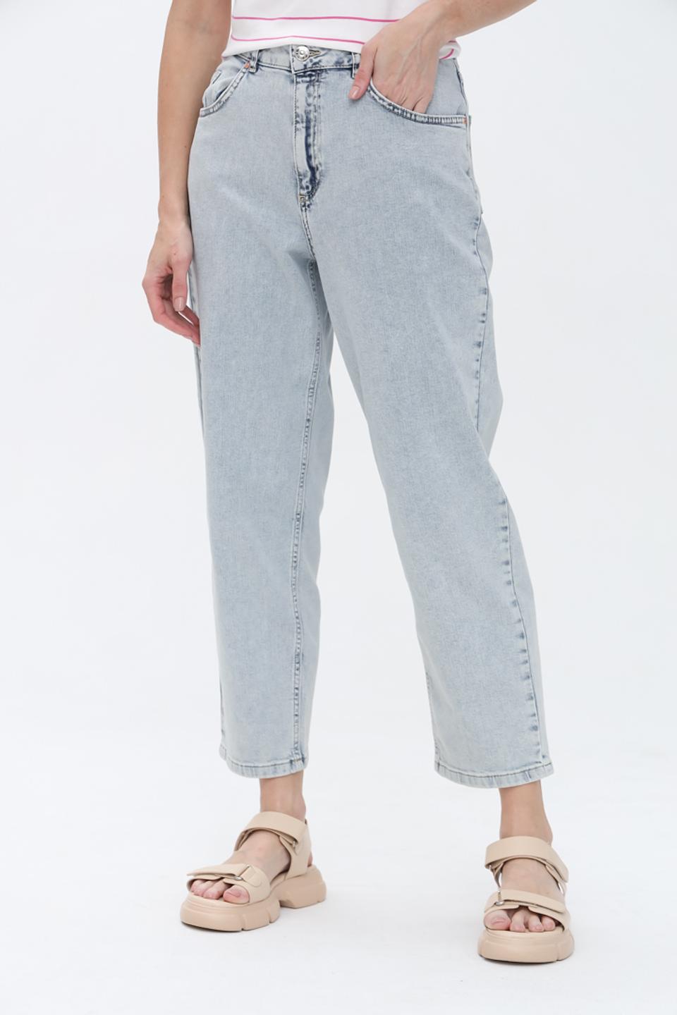 Джинсы Oui голубые mom fit