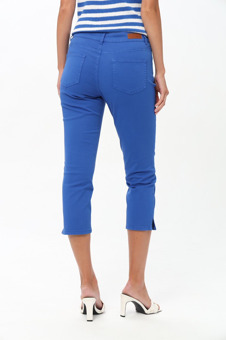 Джинсы капри Oui синие