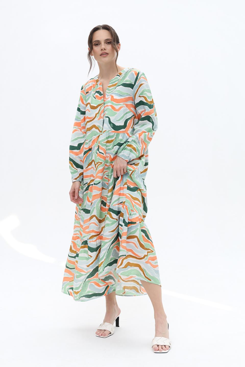 Платье Tom Tailor с волнистым принтом