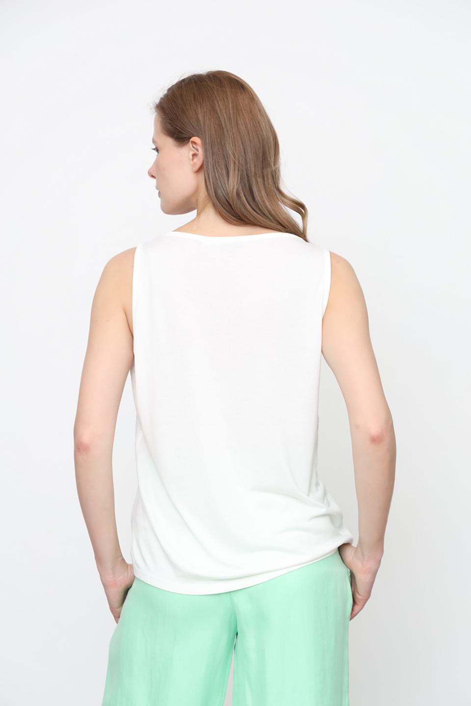 Топ Tom Tailor белый с завязками