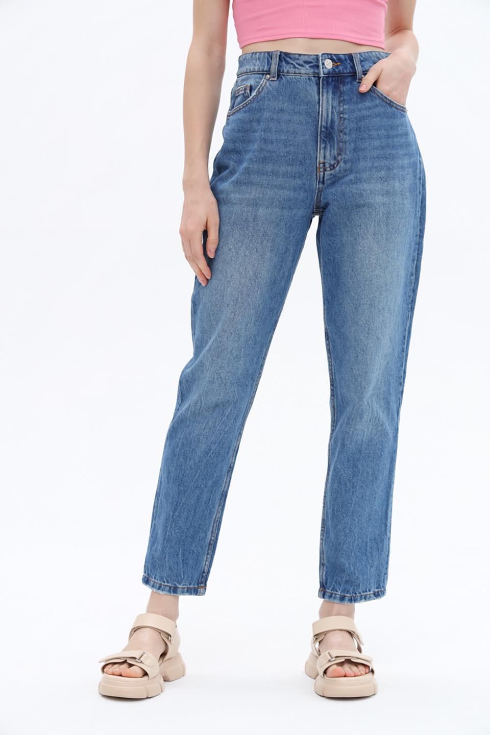 Джинсы Alcott mom fit голубые