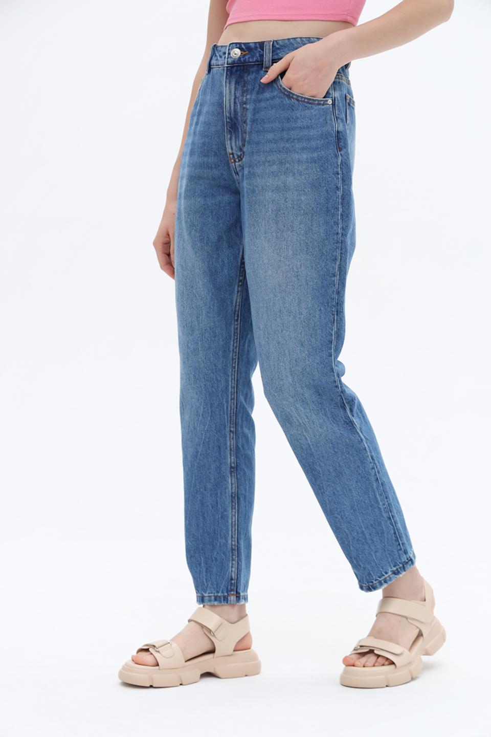 Джинсы Alcott mom fit голубые