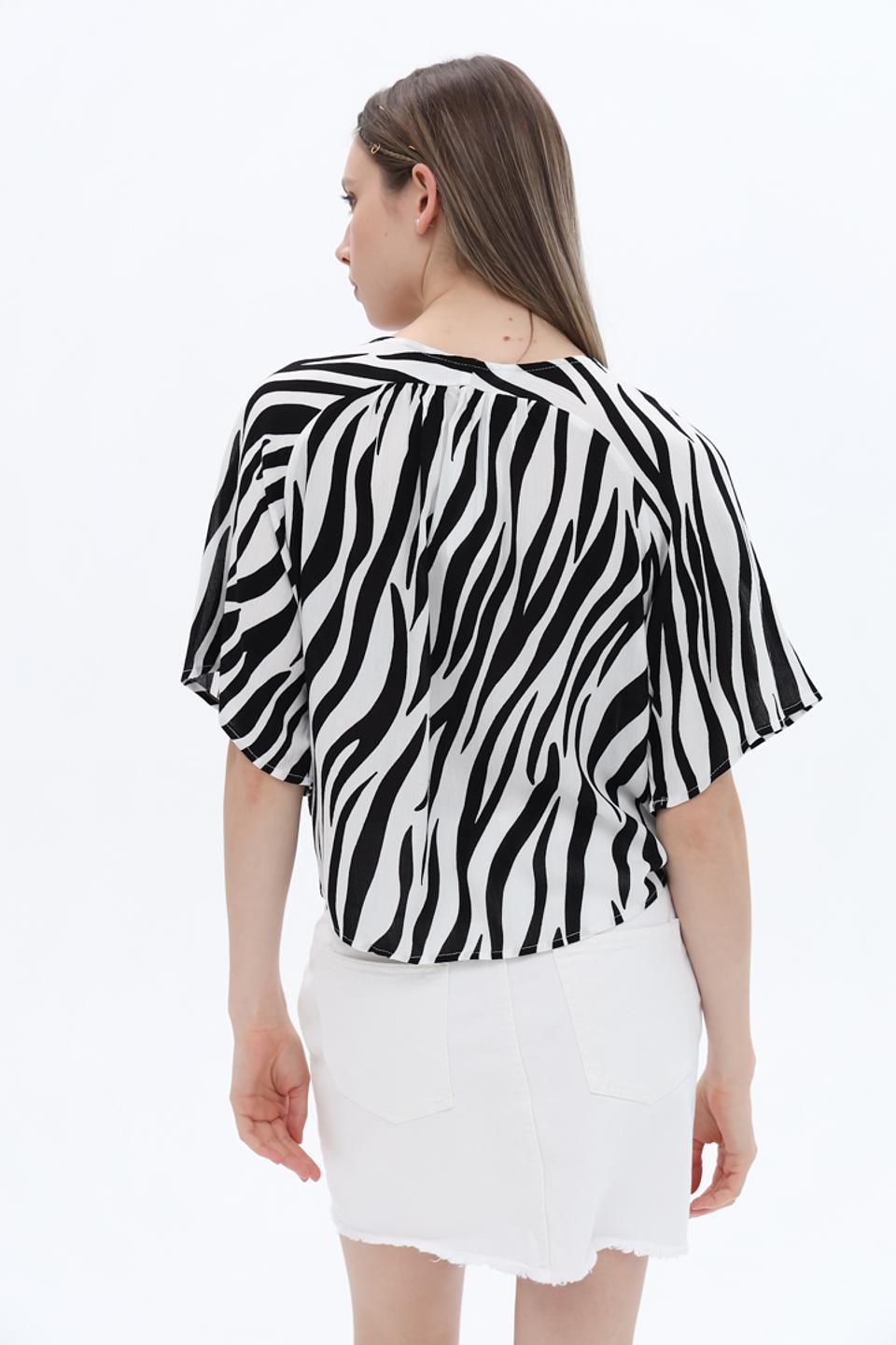 Блуза Alcott жен. зебра