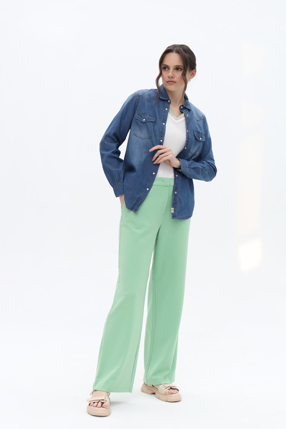 Рубашка Alcott джинсовая синяя