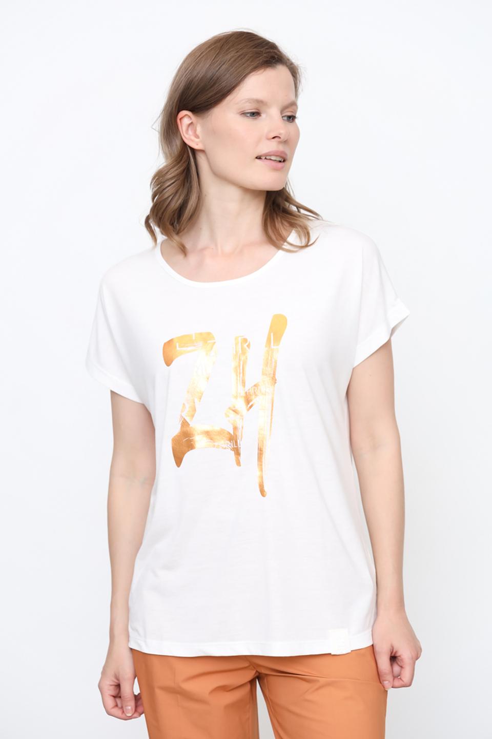 Футболка Zhrill с логотипом золотистый