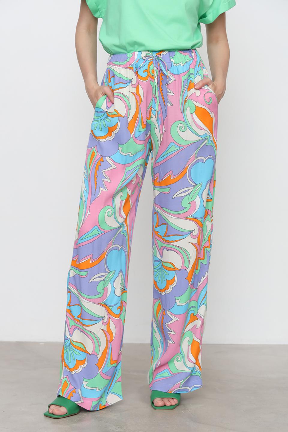 Брюки Rich and Royal в яркий принт