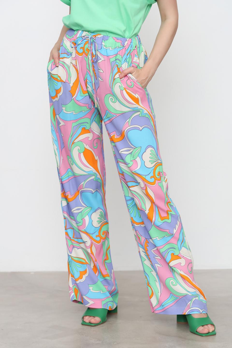 Брюки Rich and Royal в яркий принт