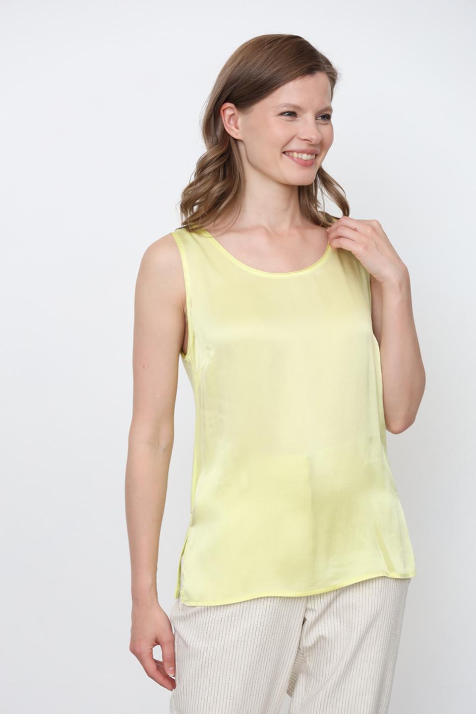 Топ Rich and Royal атласный жёлтый