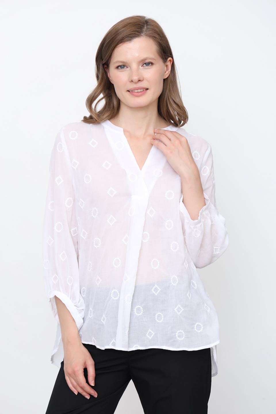 Блуза You Just White с принтом