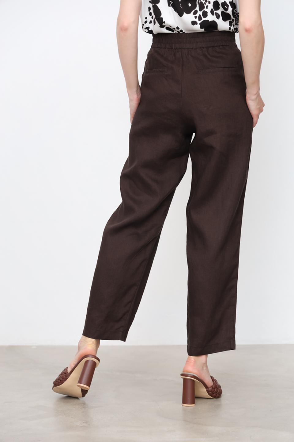 Брюки Marc Aurel широкие коричневые