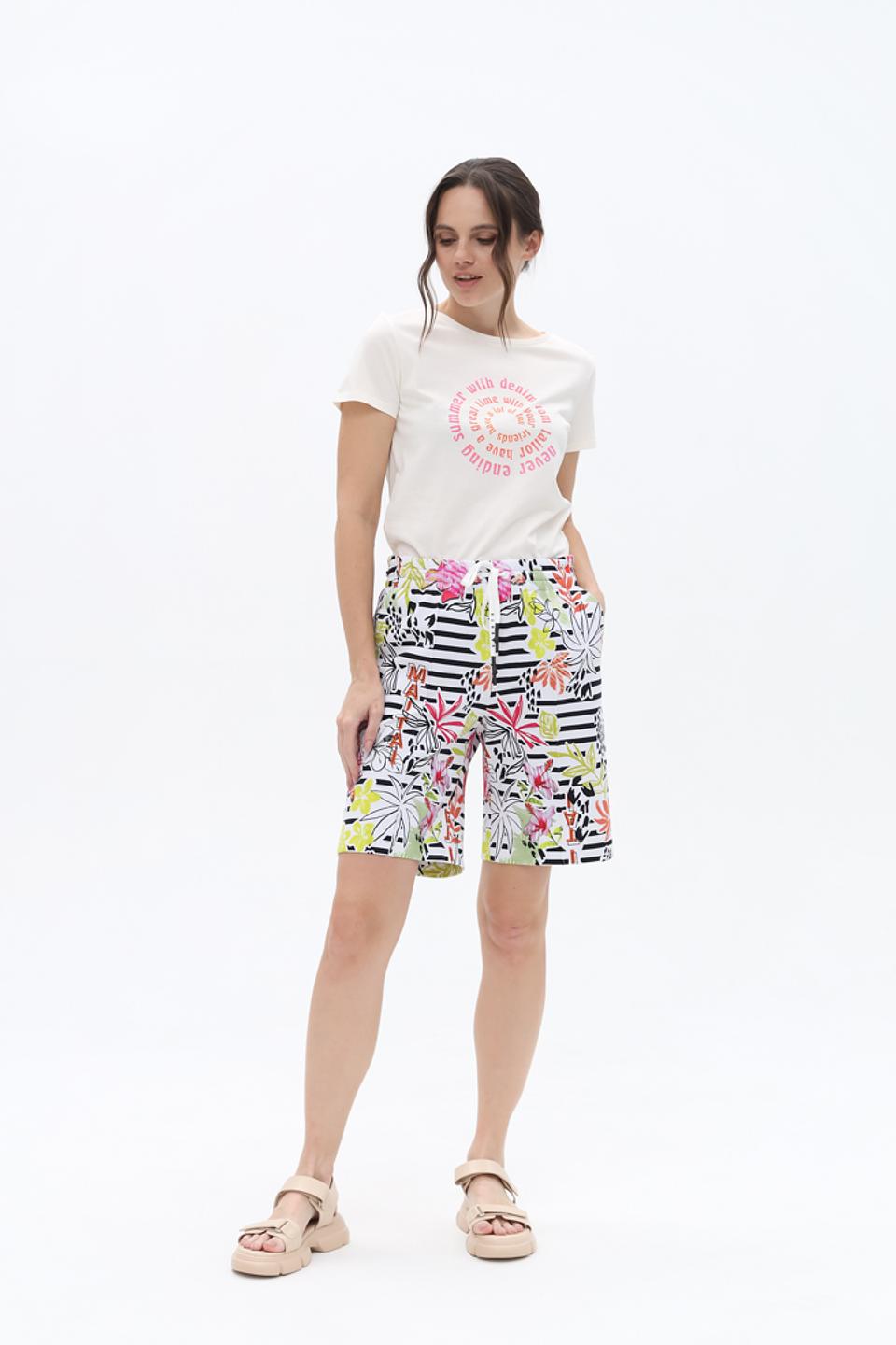 Шорты Marc Cain с цветочным принтом