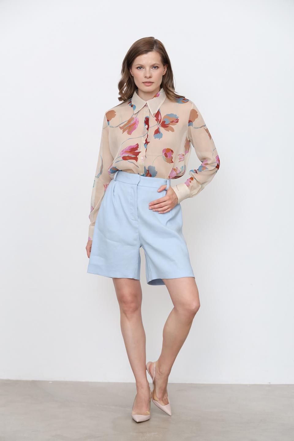 Рубашка Icona женская с цветочным принтом