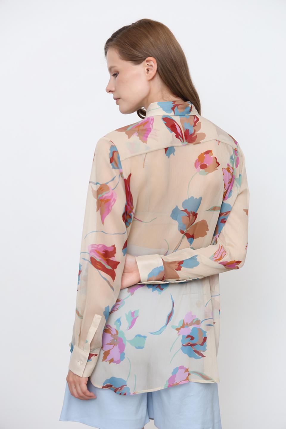 Рубашка Icona женская с цветочным принтом