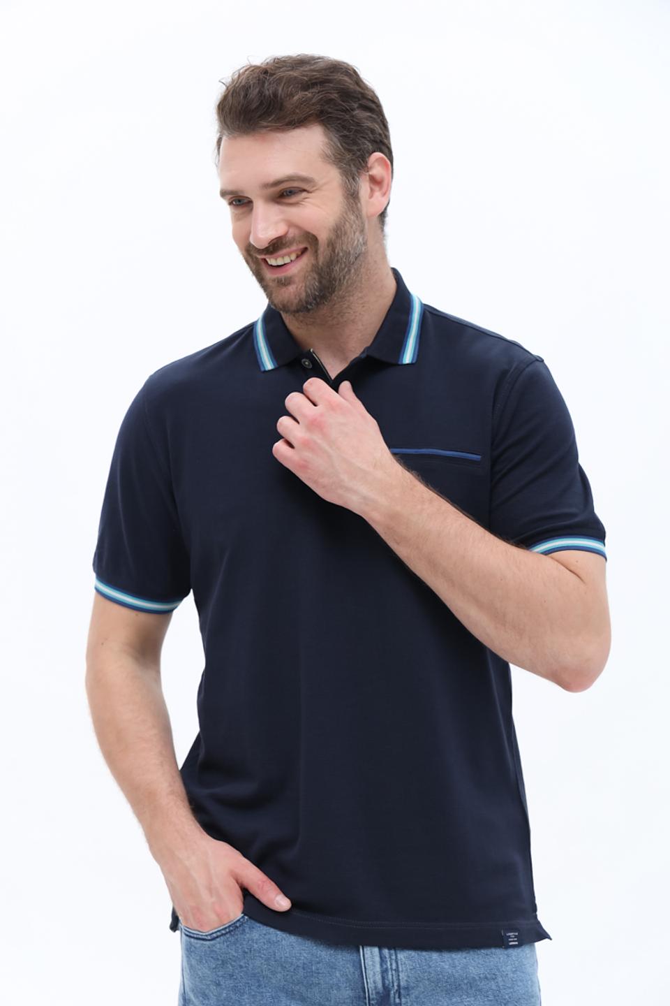 Поло Lerros men с отделкой