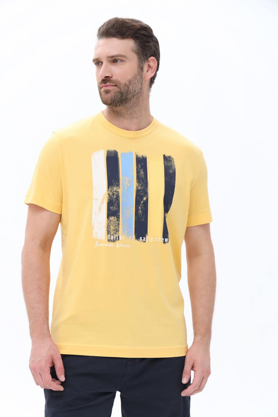 Футболка Tom Tailor полоски жёлтая