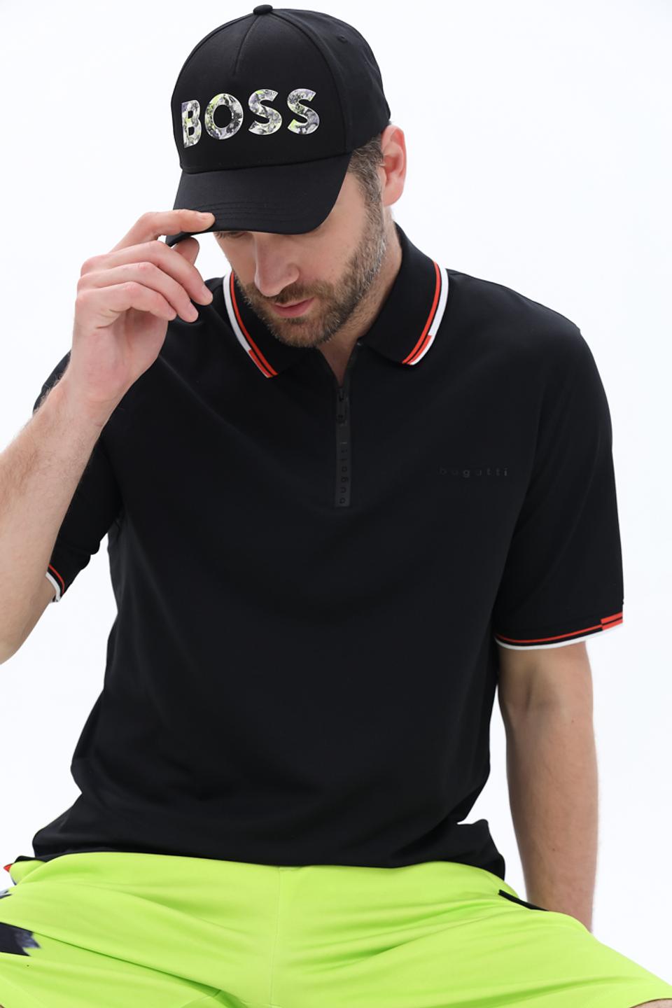 Кепка Boss Green чёрная с логотипом