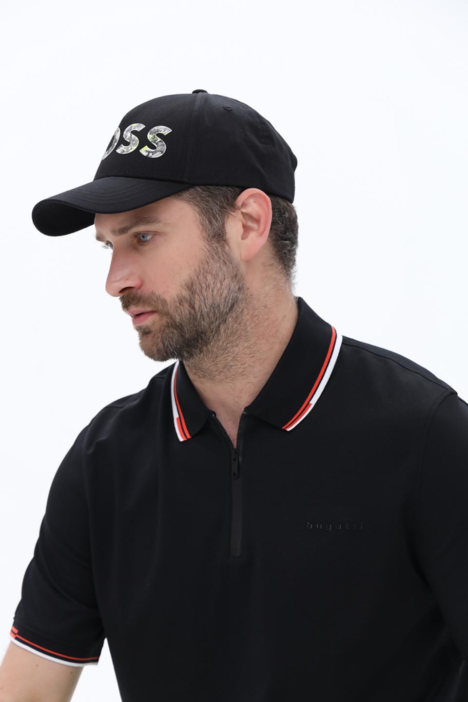 Кепка Boss Green чёрная с логотипом