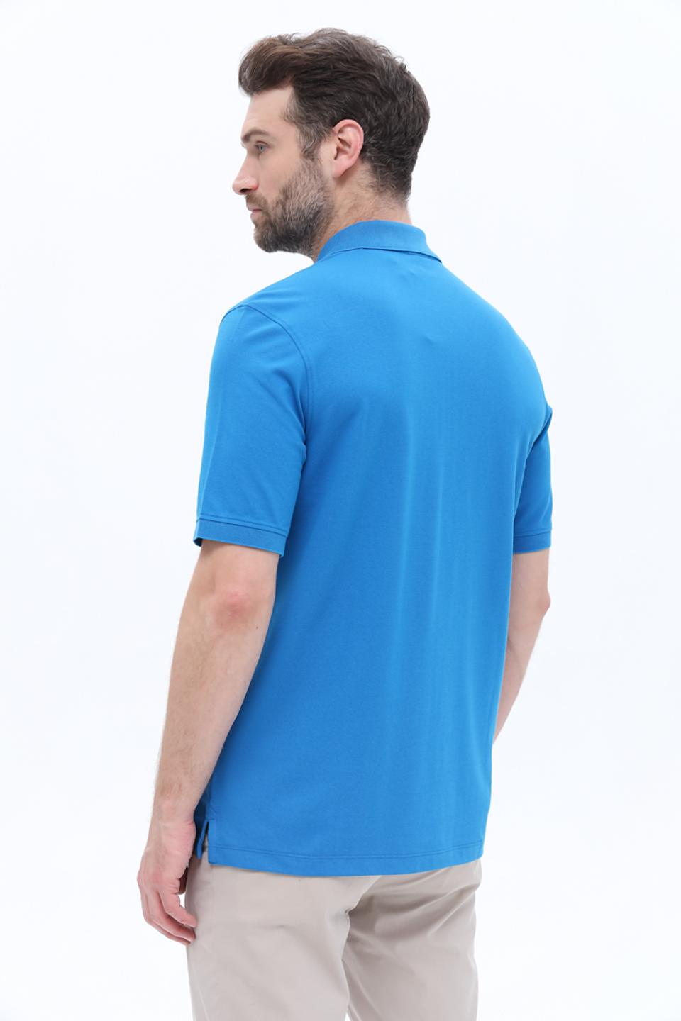 Поло Bugatti с молнией синее