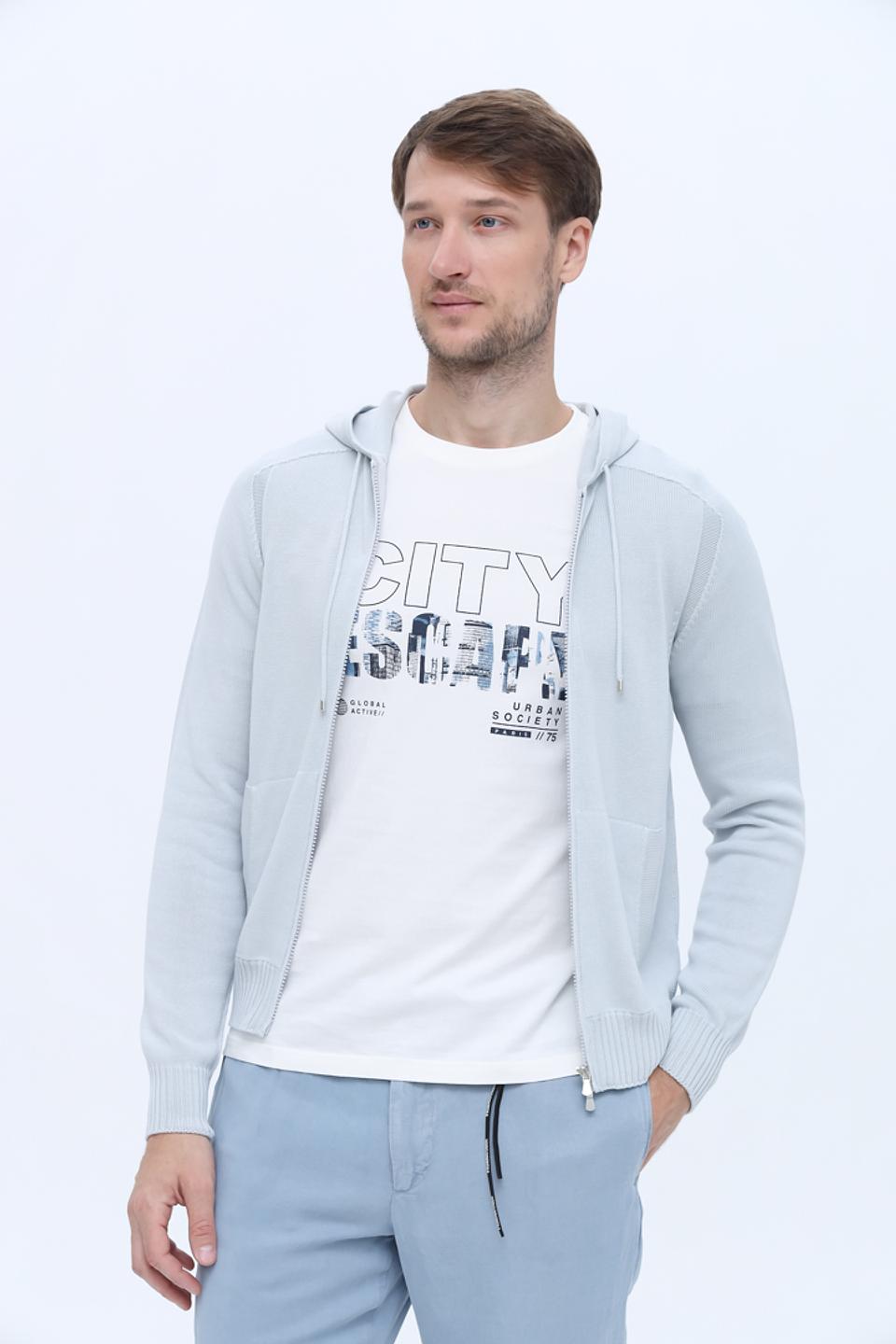 Кардиган Gran Sasso мужской светло-голубой