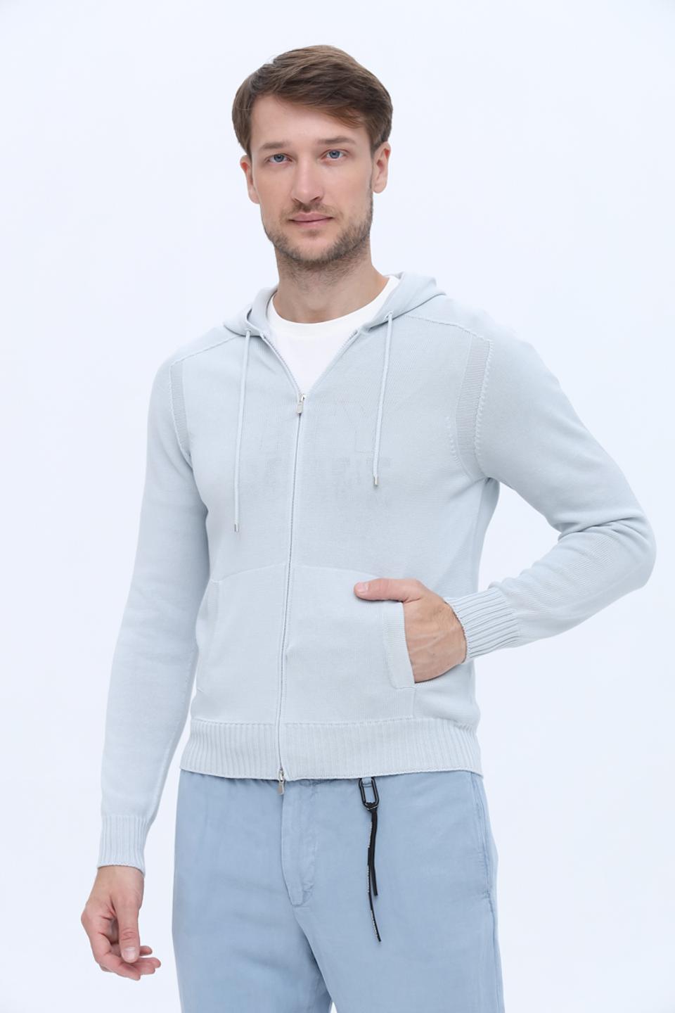 Кардиган Gran Sasso мужской светло-голубой