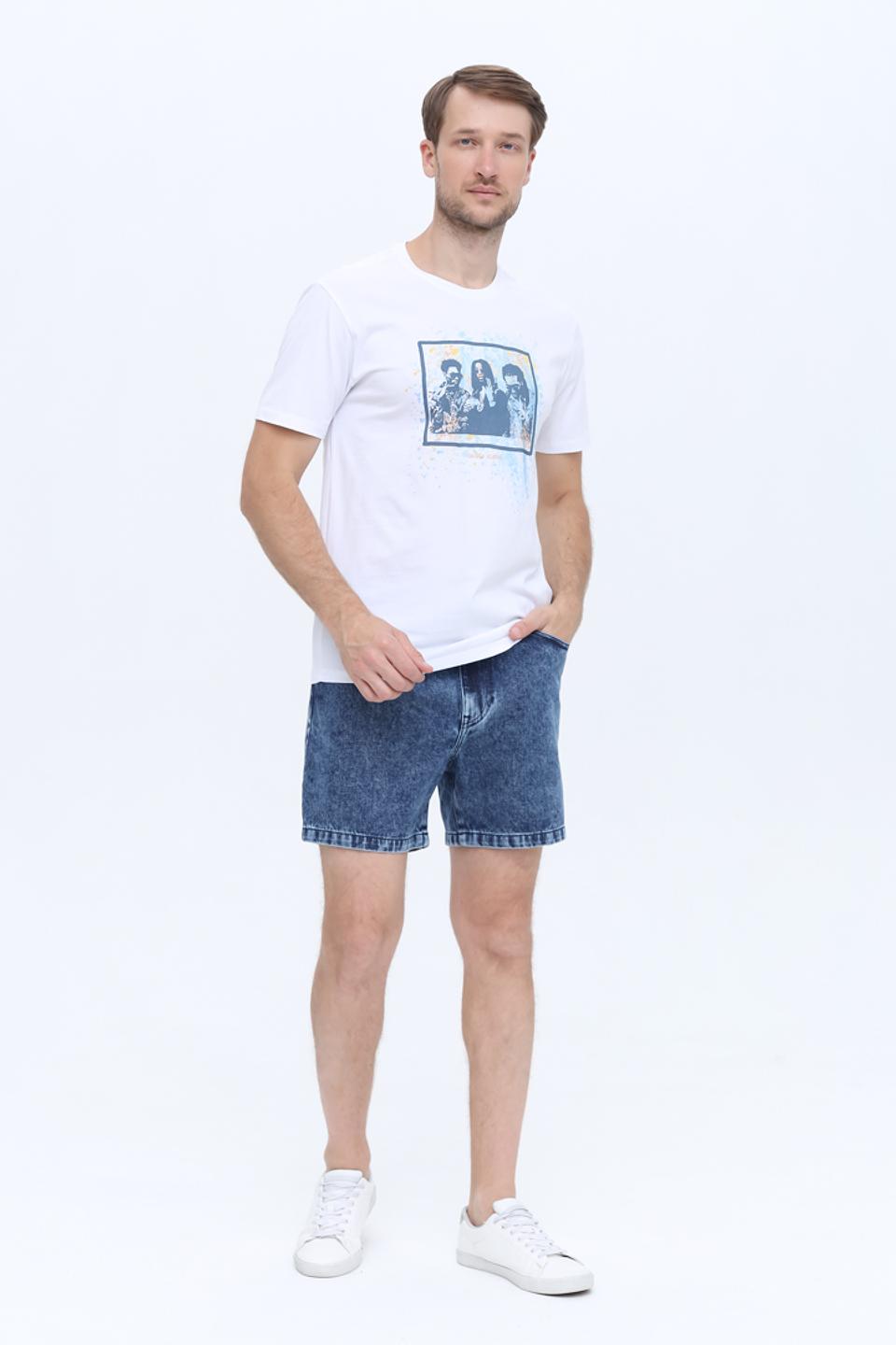 Шорты Boss Orange варёные синие