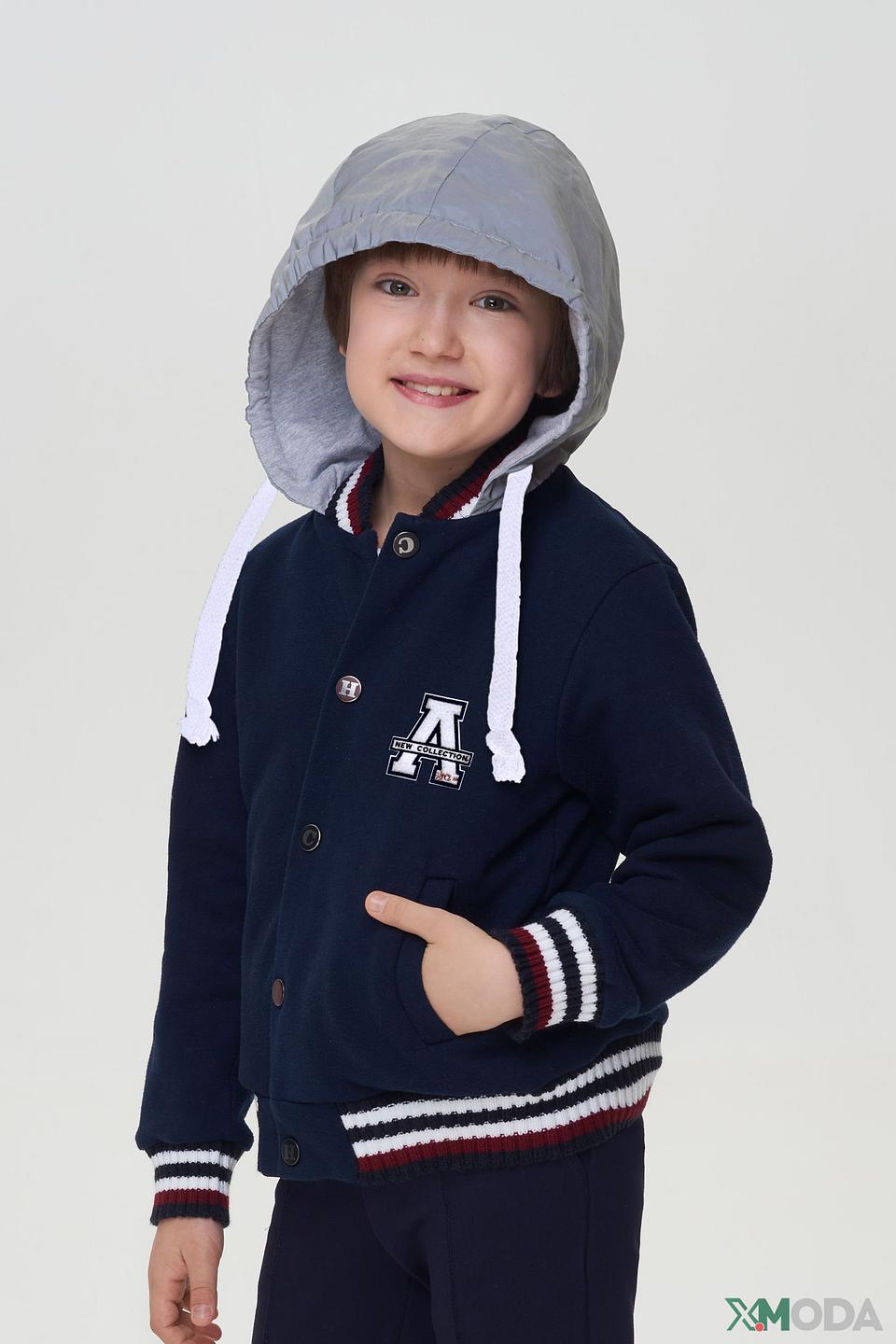 Куртка Choupette дев. с капюшоном синяя