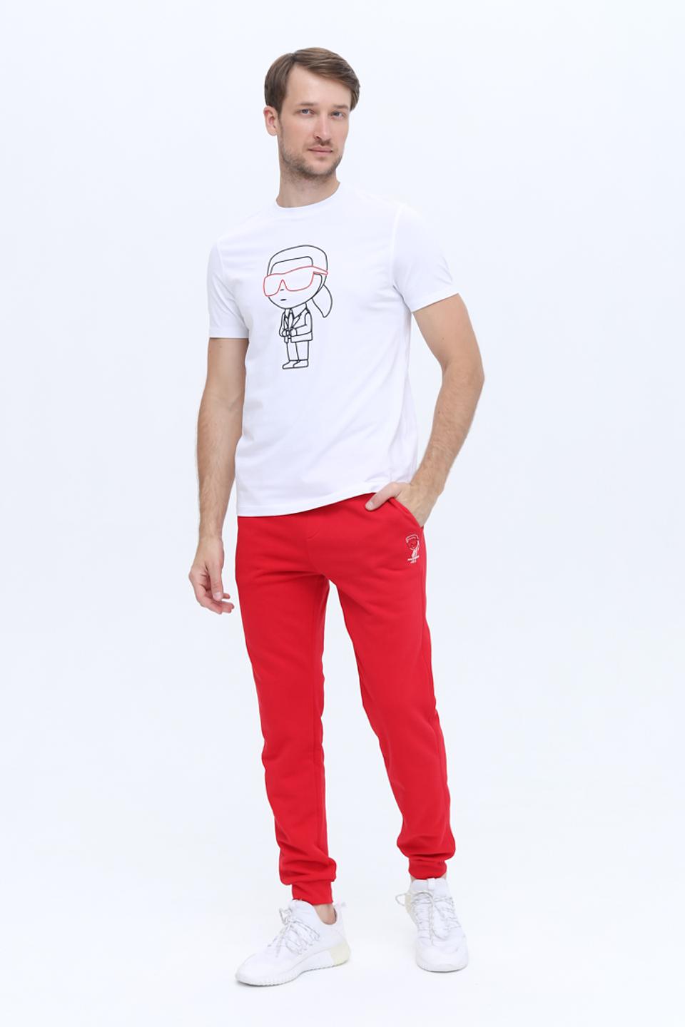 Спортивные брюки Karl Lagerfeld красные