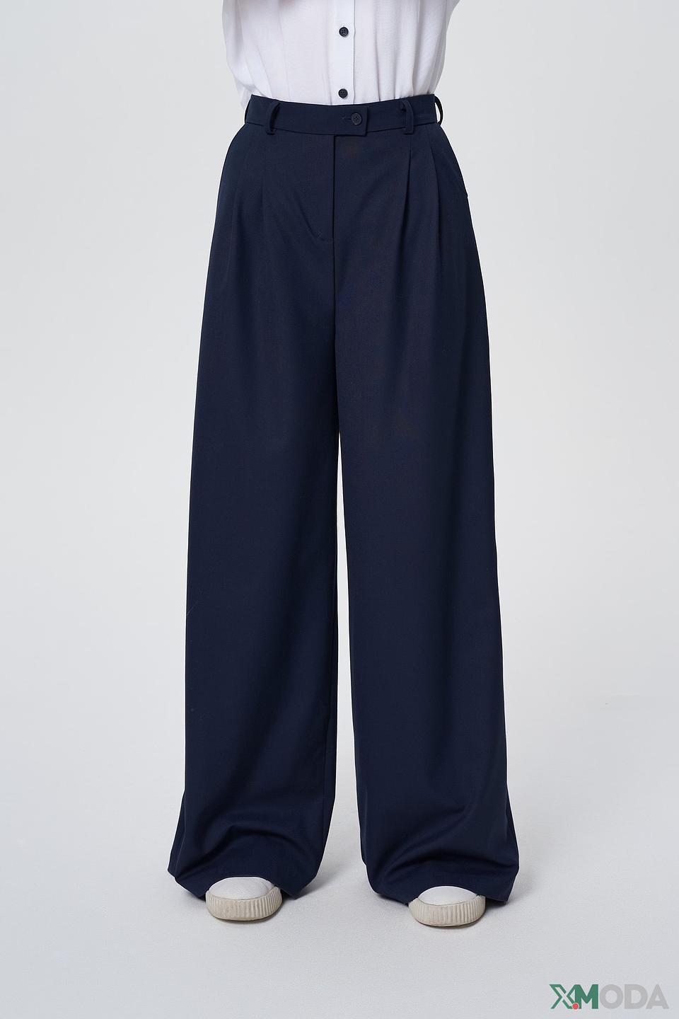 Брюки Choupette широкие тёмно-синие