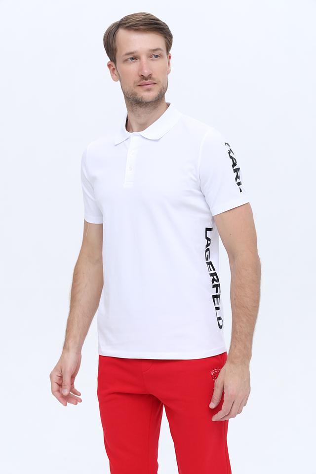 Поло Karl Lagerfeld муж. белое