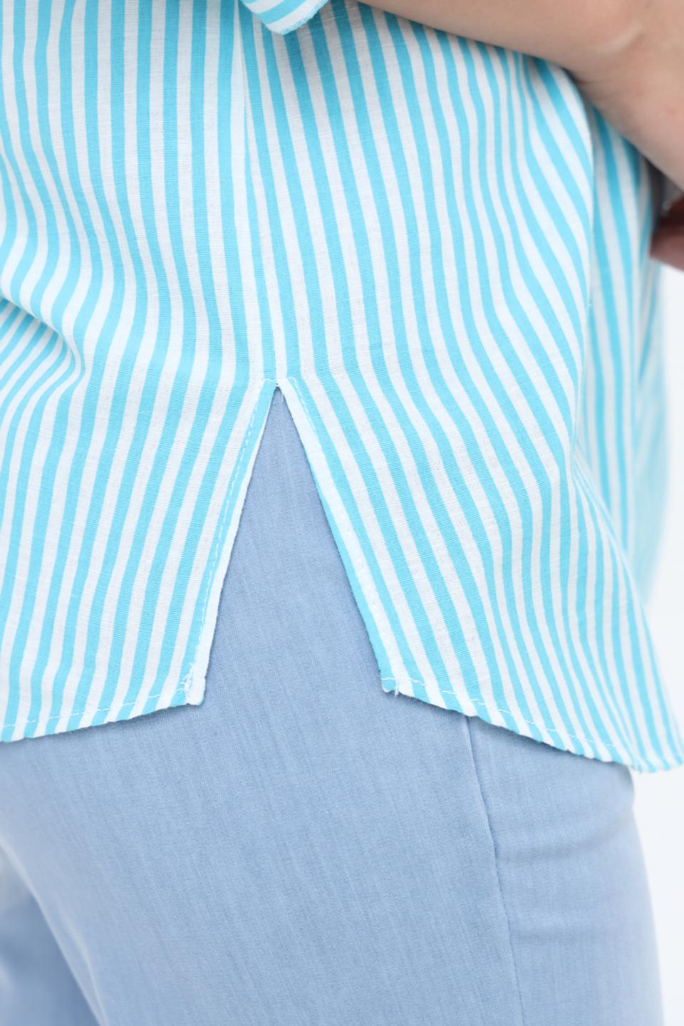 Блуза Erfo в полоску голубую