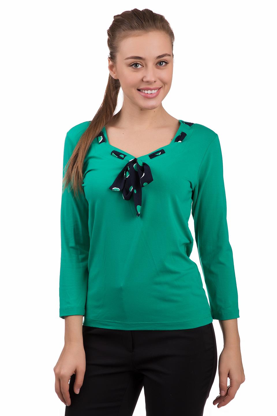 Блуза Pezzo с бантом в горошек