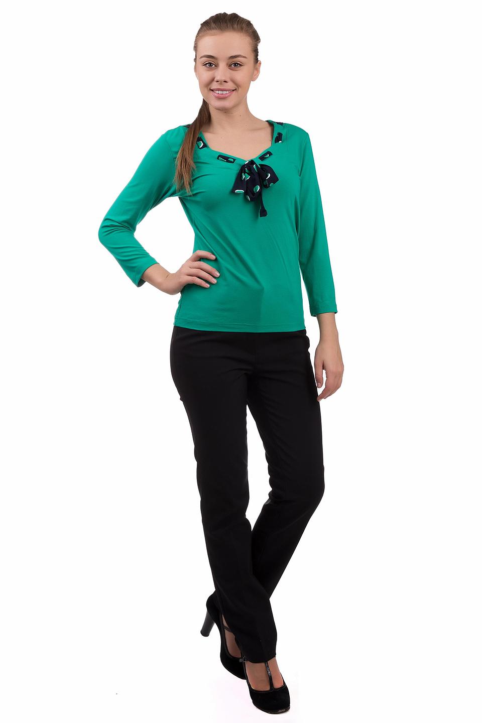 Блуза Pezzo с бантом в горошек